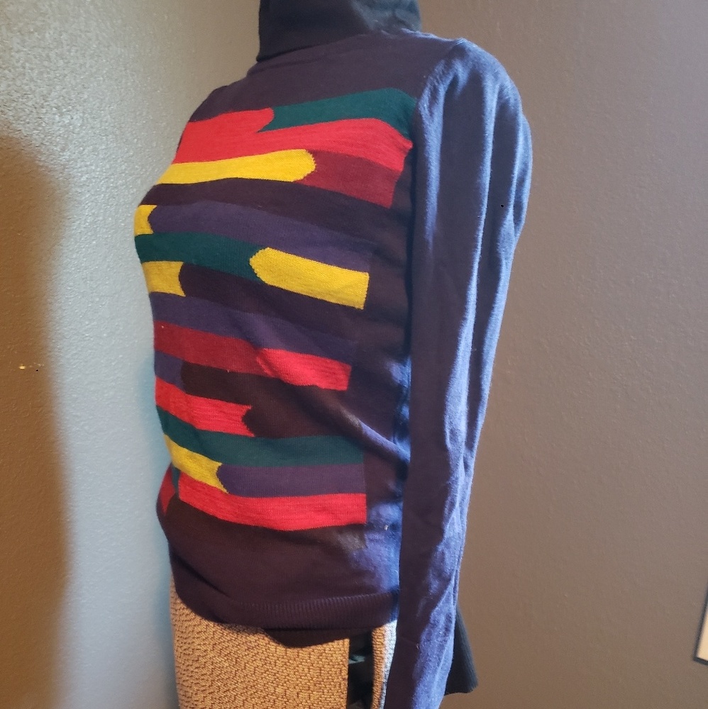 Mossimo xs, colourful, cotton blend sweater.